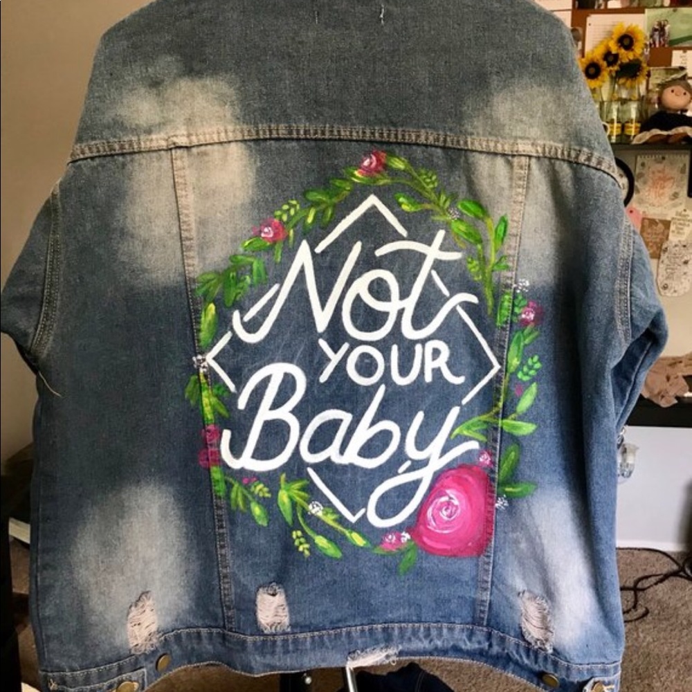 Hand painted Denim Jacket
